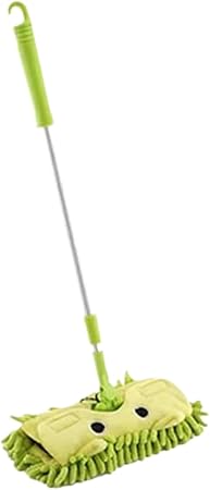 Groene dweil met ogen