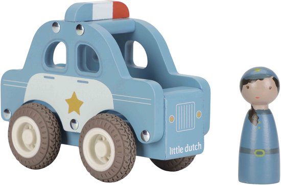 Little Dutch houten politiewagen