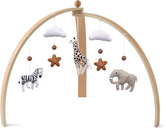 Houten babygym safari thema