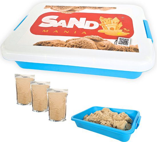 Kinetisch zand met opbergbak