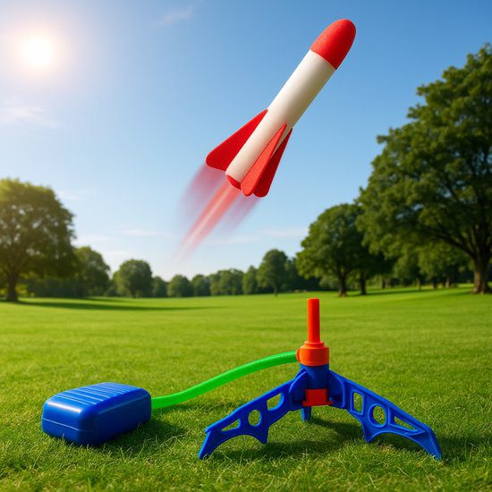 Stampraket, speelgoed voor in het park