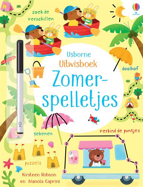 Uitwisboek speelgoed vliegtuig