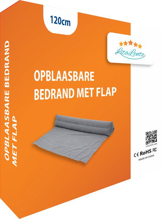 Peuterbed voor op vakantie: opblaasbare bedbumper voor onder hoeslaken