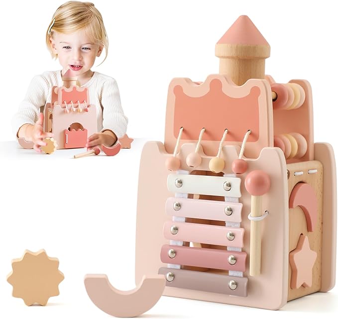 Roze activiteitenkasteel