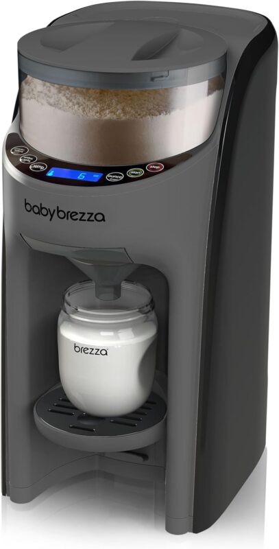 Baby Brezza flesjes maker in het zwart
