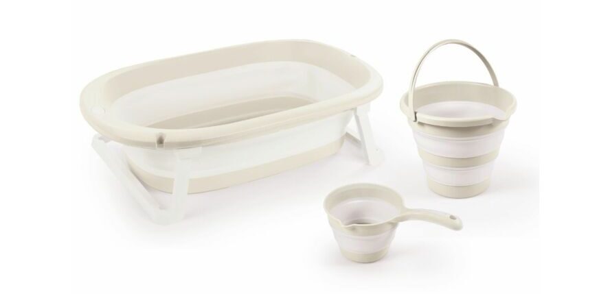 Opvouwbaar babybadje met accessoires