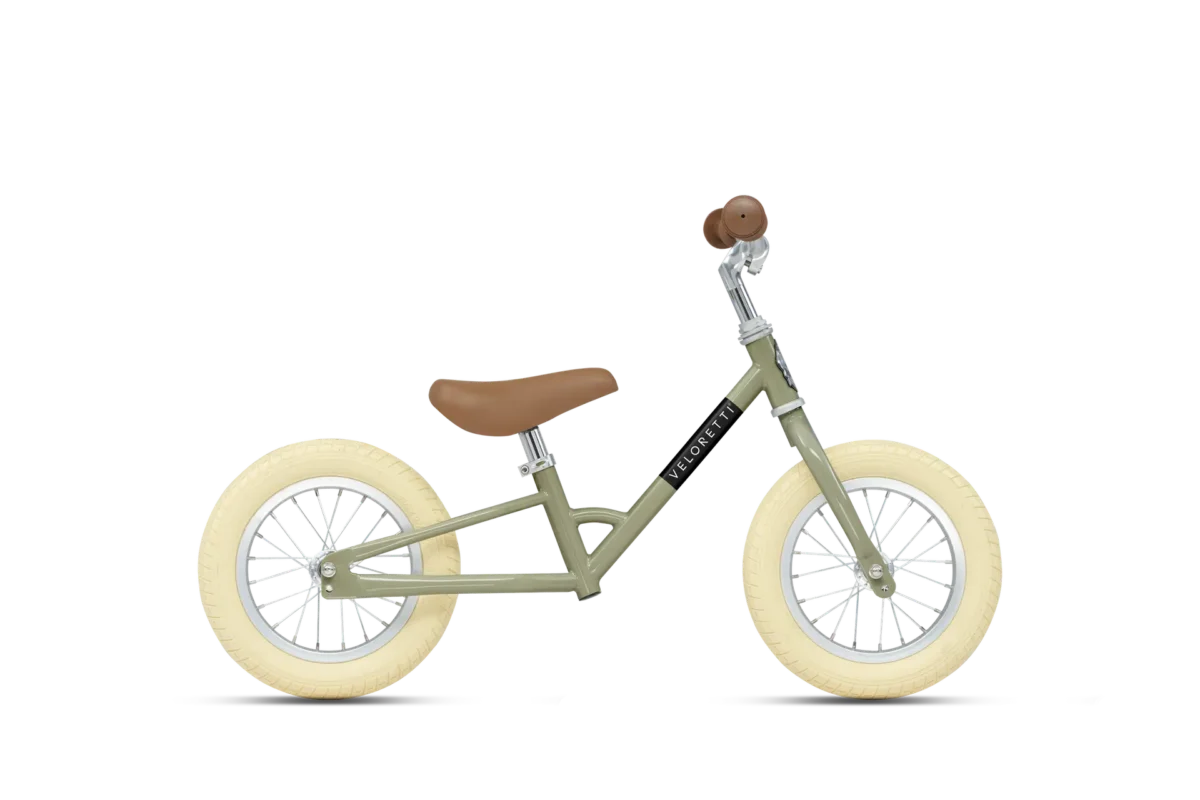 Groene Veloretti loopfiets op 2 wielen