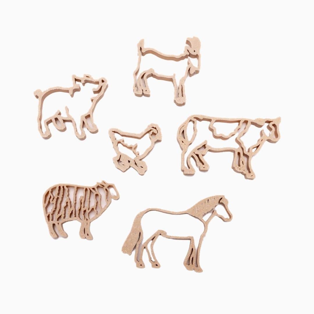 Kinetisch zand vormpjes boerderij dieren