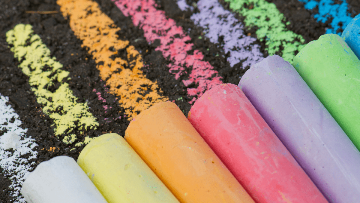 Stoepkrijt verschillende kleuren